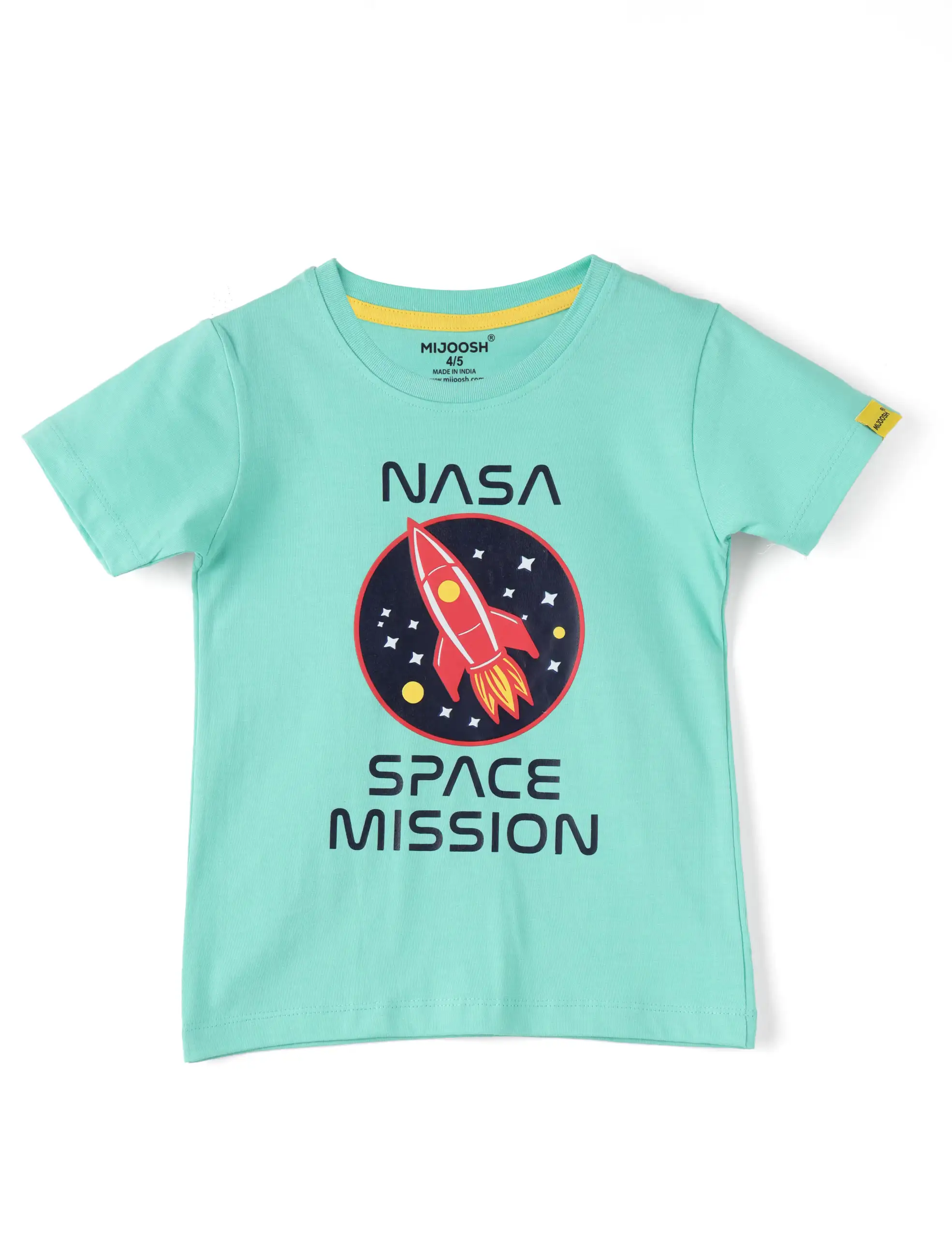 Boys T-Shirt All Aboard Blue / Biscay Green, Soft Cotton, Ages 2-6 (2pcs pack) - Image 3