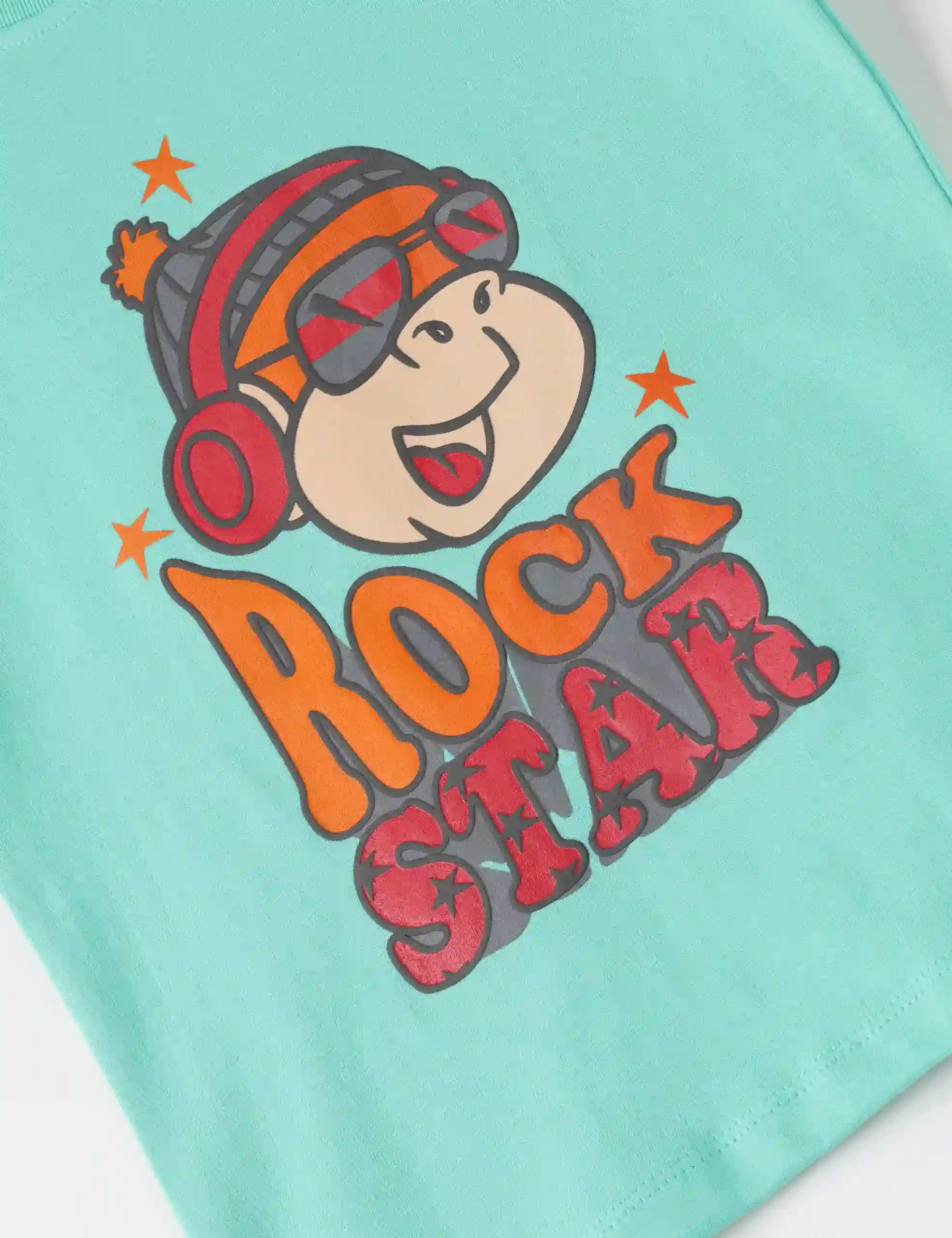 Boys T-Shirt Biscay Green / Blue Coral, Soft Cotton, Ages 2-6 (2pcs pack) - Image 5