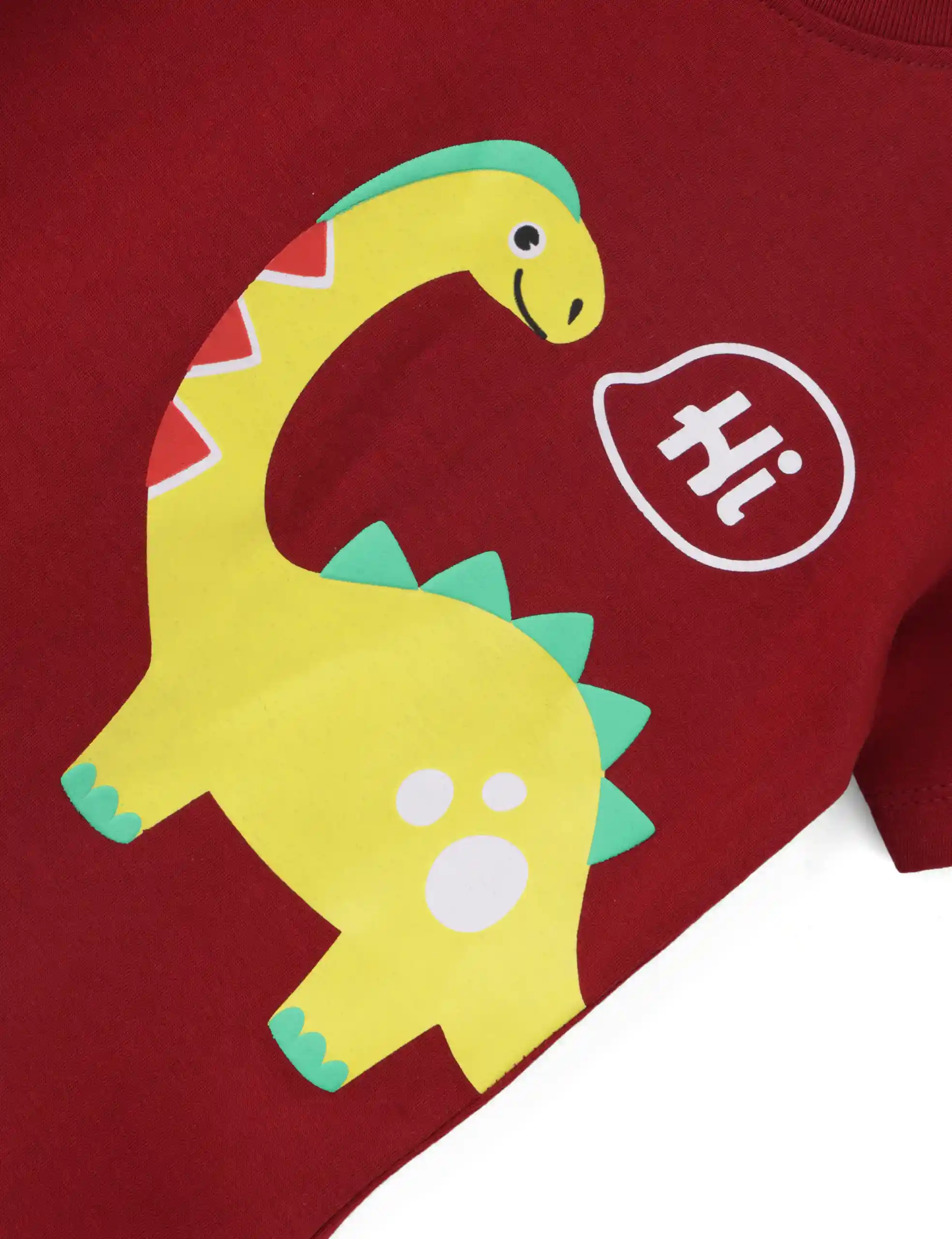 Boys T-Shirt Grey Heather Mélange / Winery Red, Soft Cotton, Ages 2-6 (2pcs pack) - Image 5