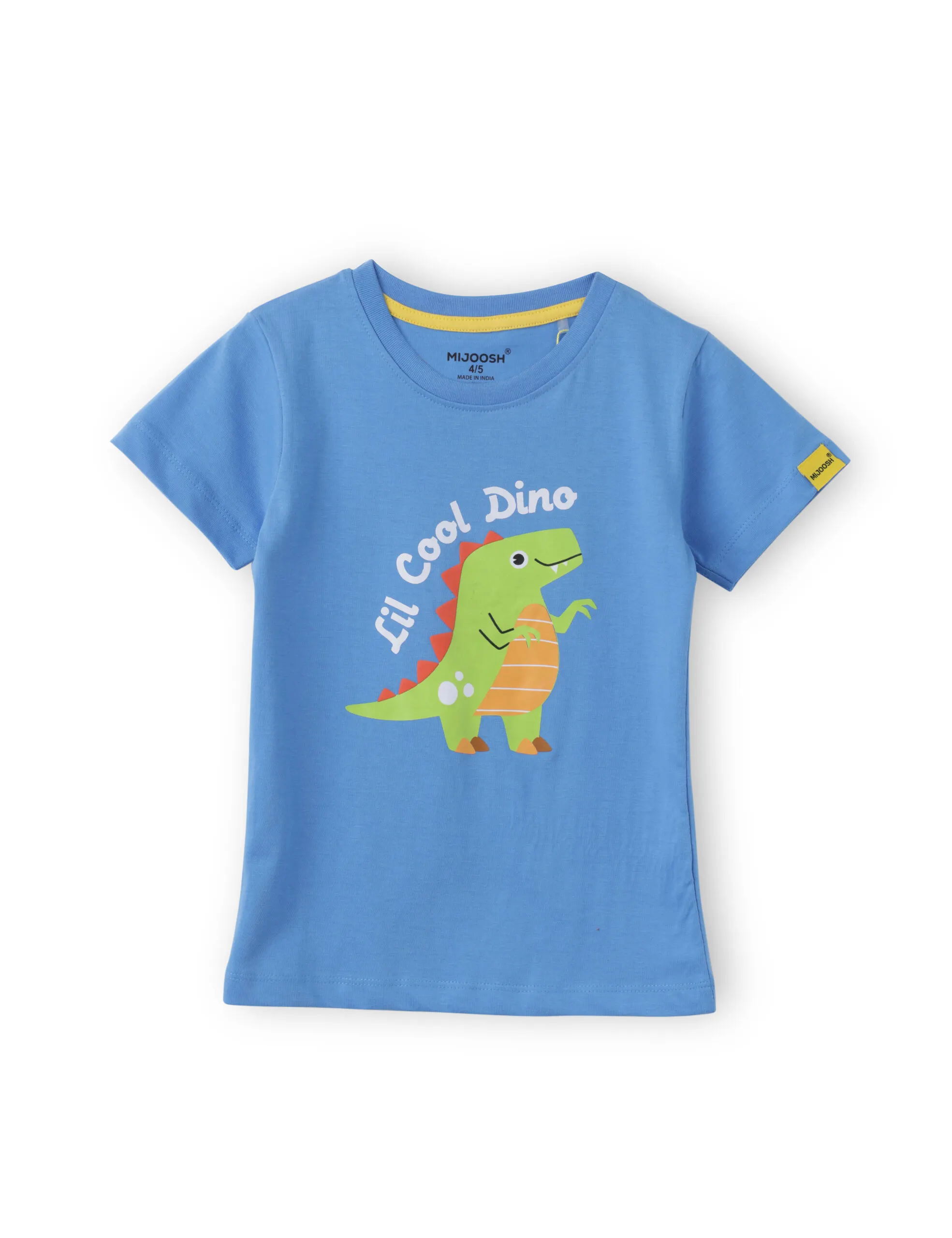 Buy All Aboard Blue Lil Cool Dino T-shirt for Boys – Soft Cotton Tee - Image 3