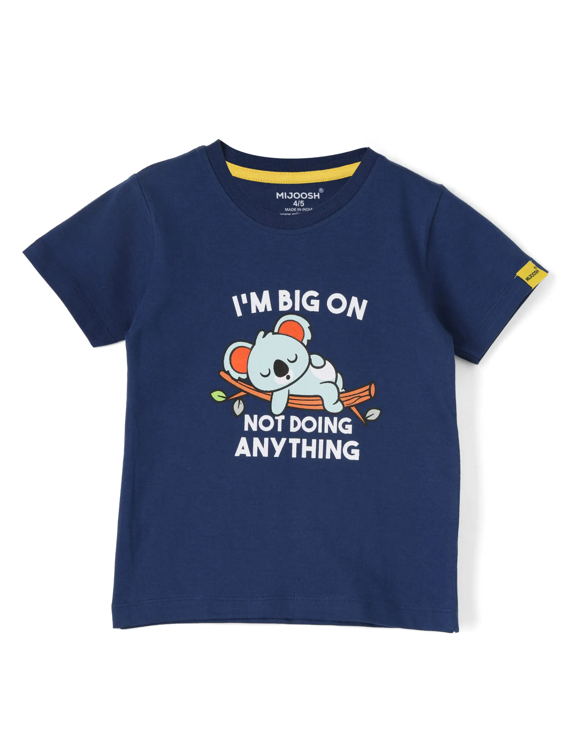 Boys T shirt Cotton Estate Blue Not Doing Anything - Image 3