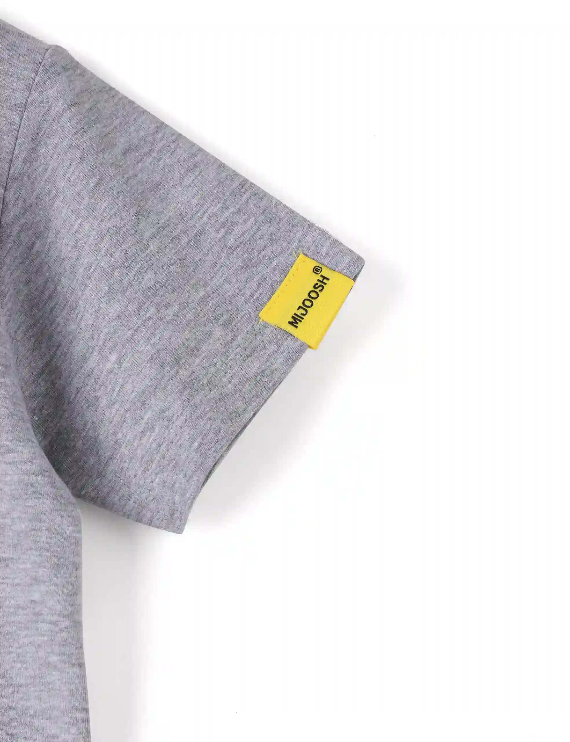 Boys T shirt Cotton Grey Heather Mélange Space Cadet - Image 4