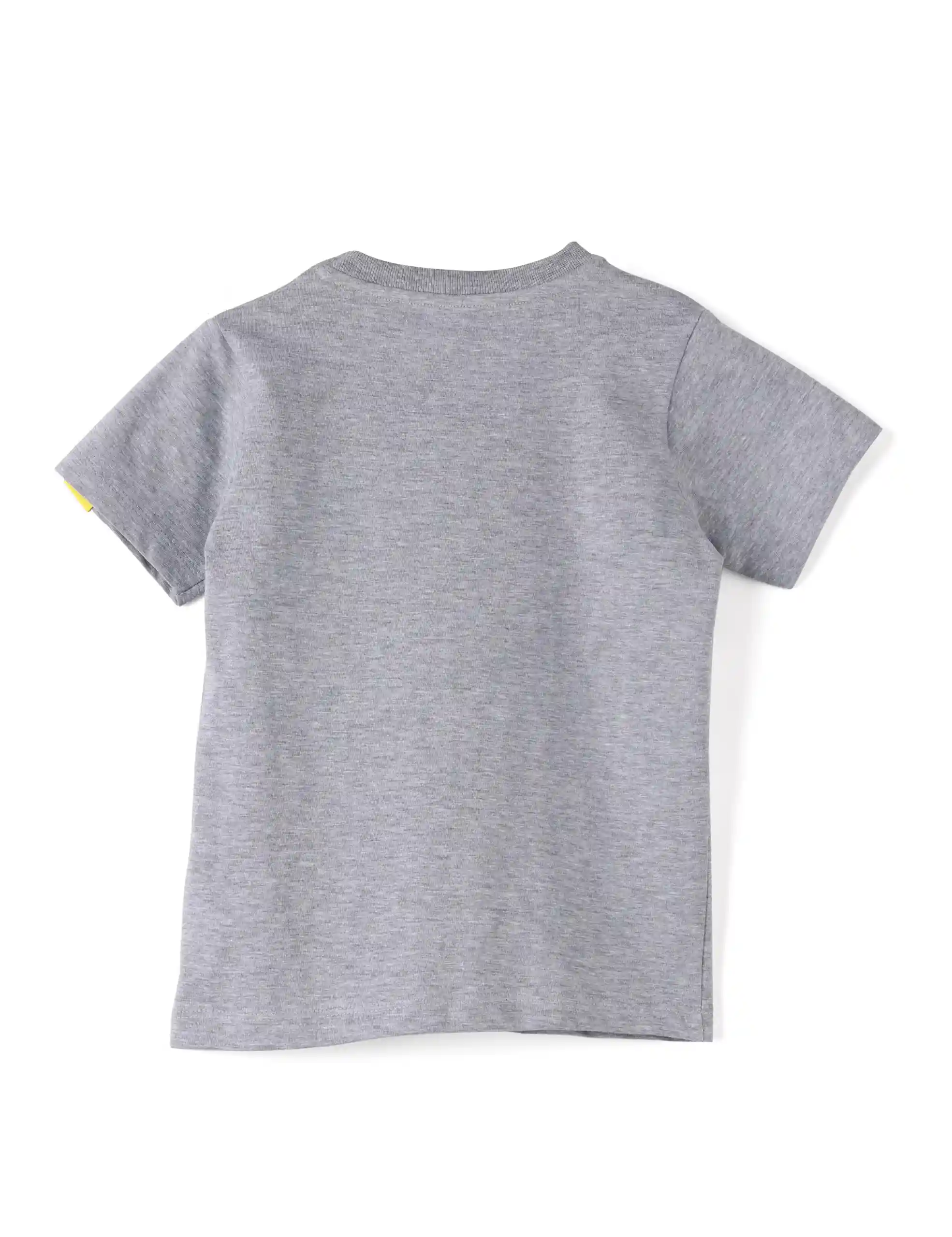 Boys T shirt Cotton Grey Heather Mélange Space Cadet - Image 5