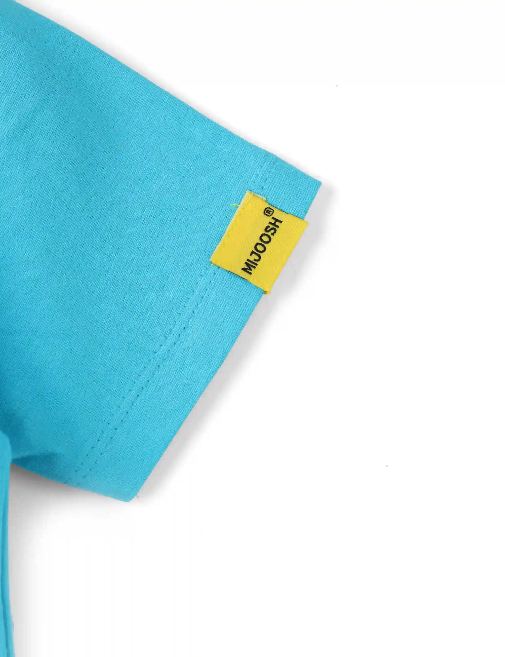 Boys T shirt Cotton Scuba Blue Rock Star - Image 4