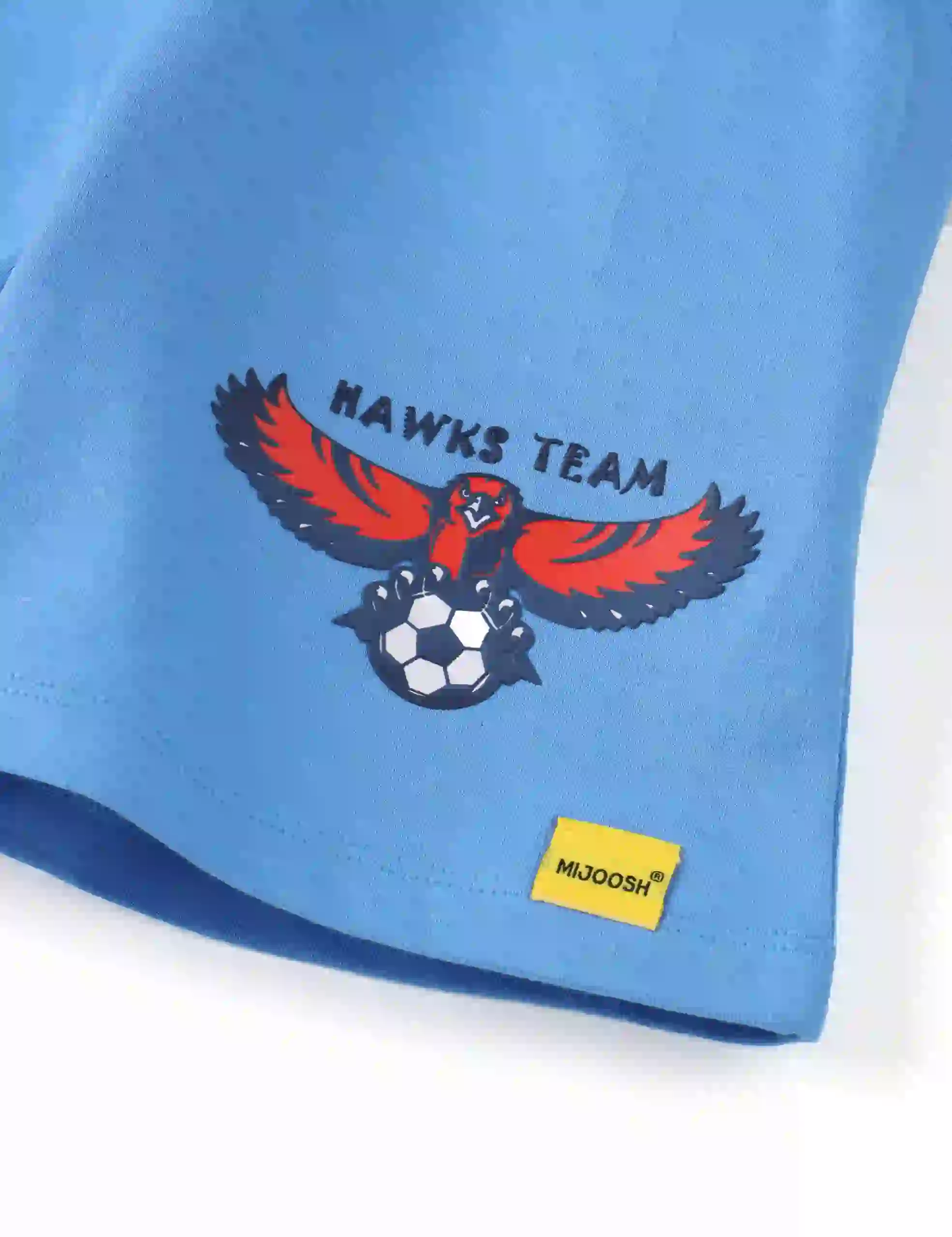 Boys Shorts Cotton French Terry All Aboard Blue Hawks Eagle - Image 3