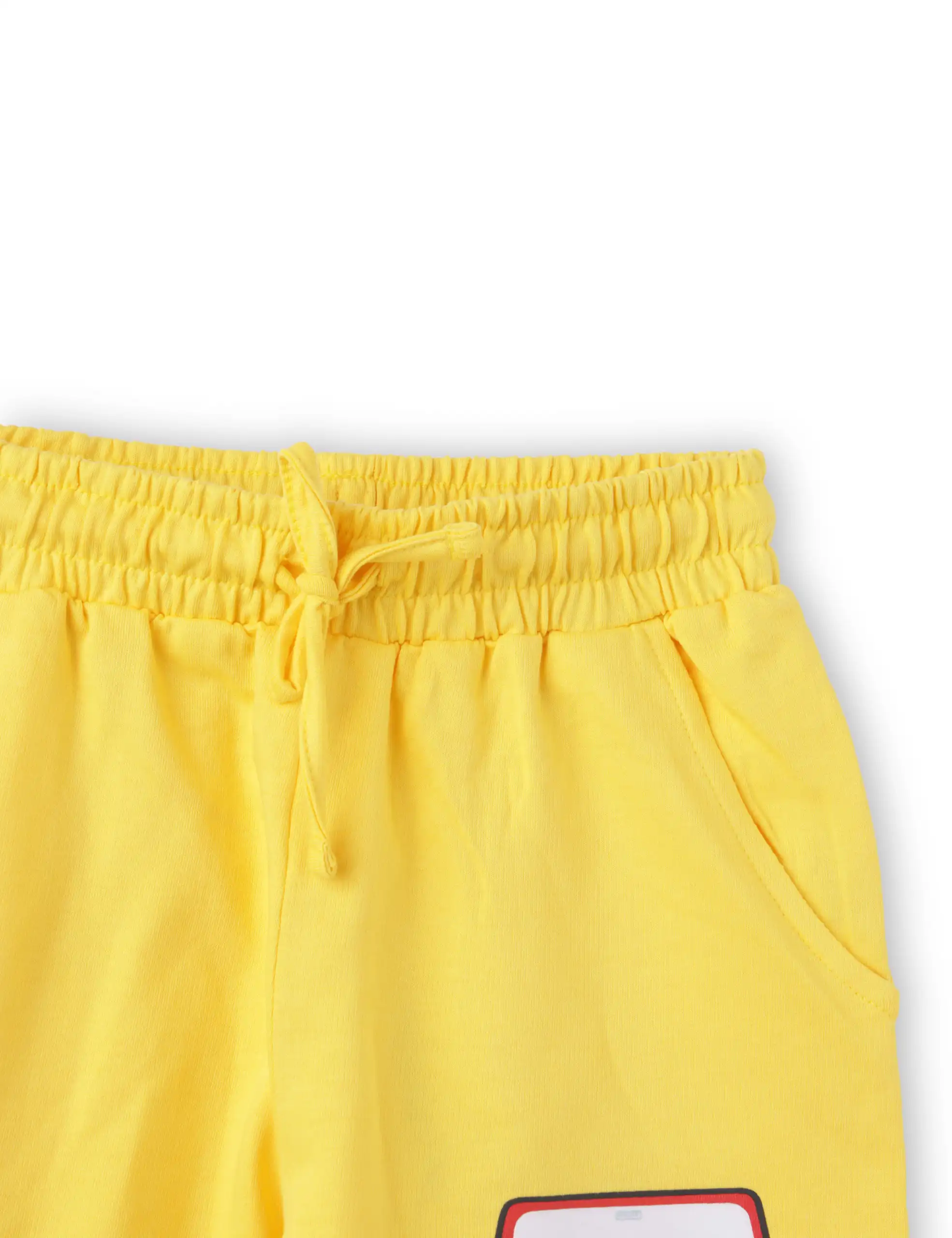 Boys Shorts Cotton French Terry Dandelion Yellow Adventure Jeep - Image 4