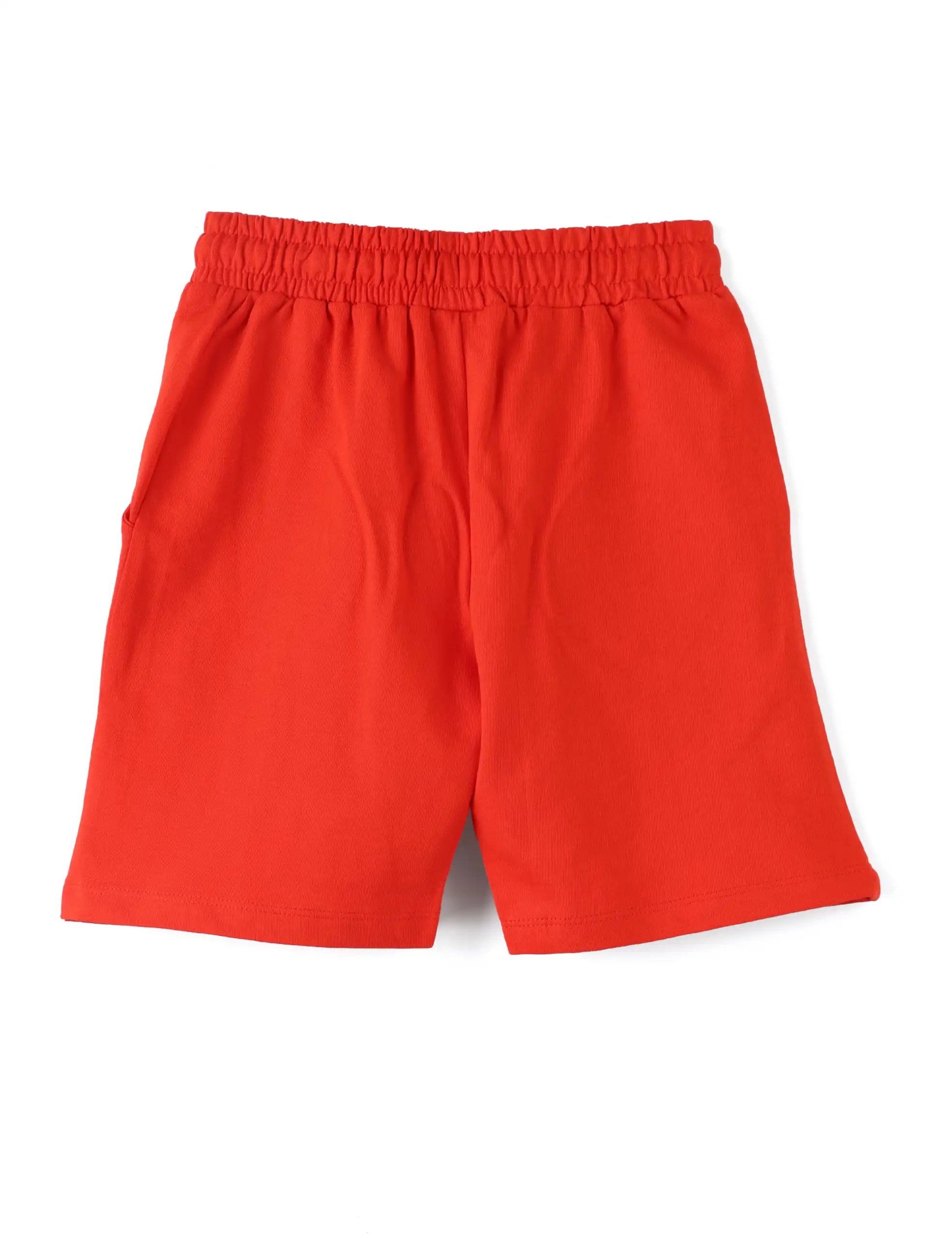 Boys Shorts Cotton French Terry Fiery Red Classic Car - Image 5