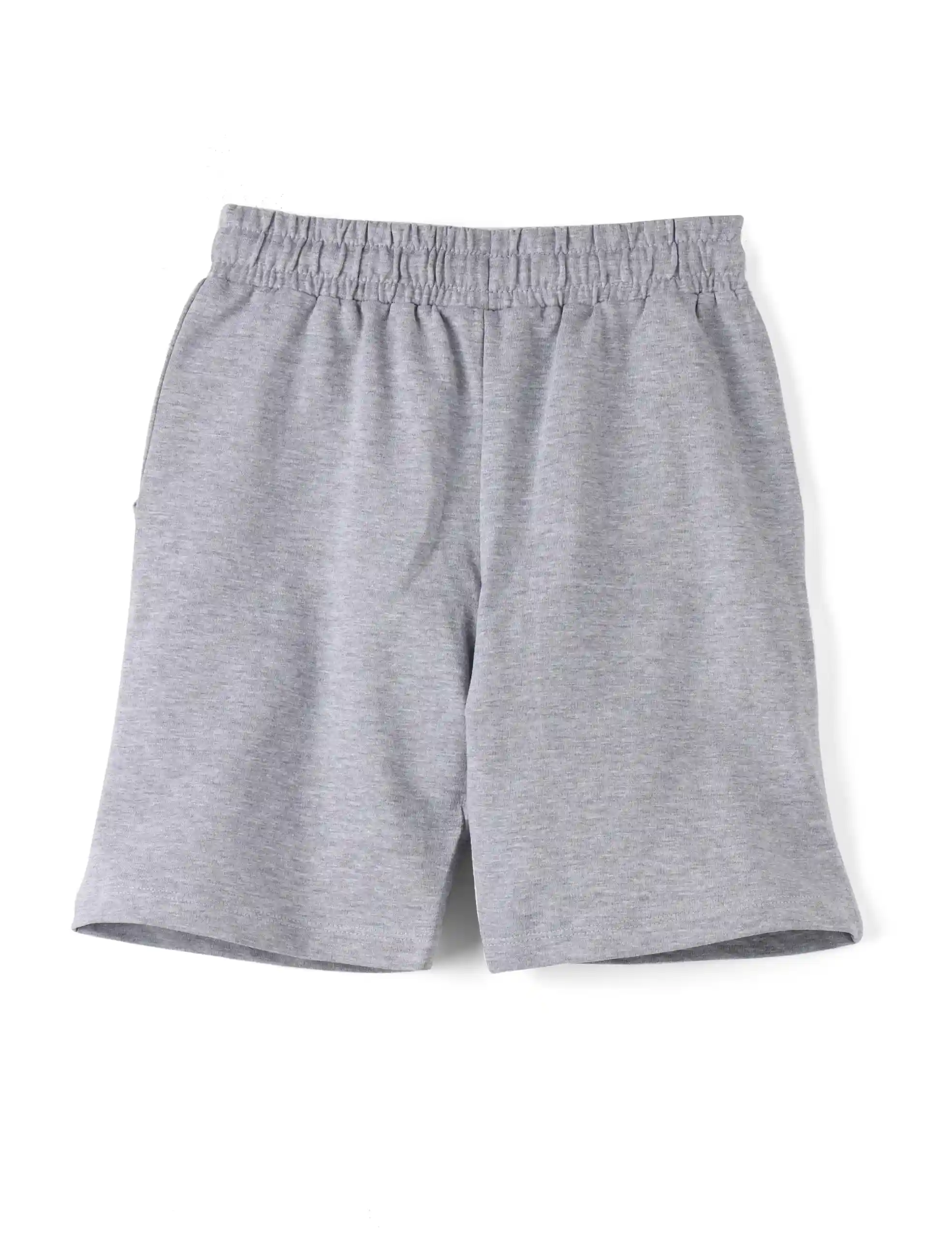 Boys Shorts Cotton French Terry Grey Heather Melange Mountain Bike - Image 5
