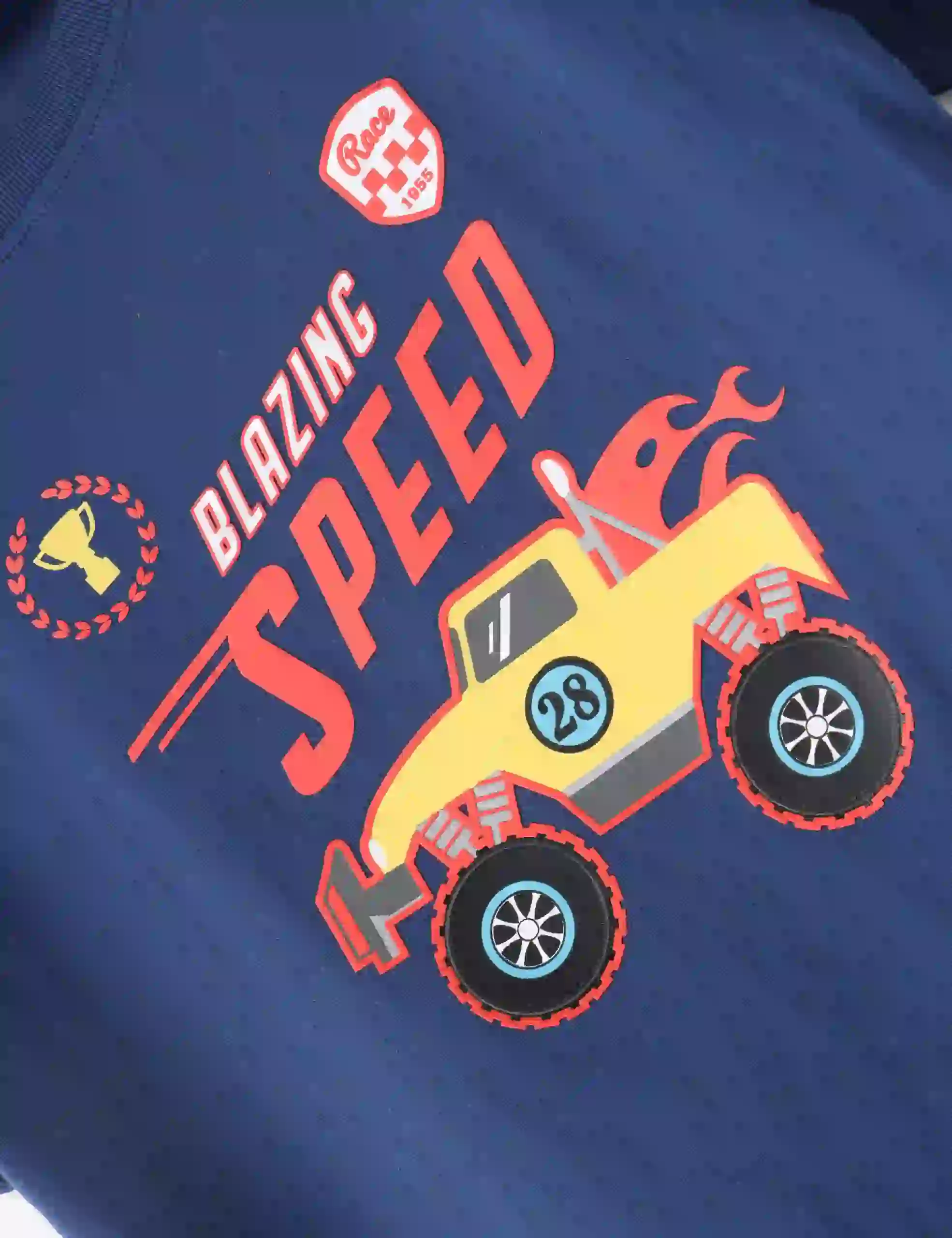Boys T-Shirt Estate Blue / Sulphur Spring Lime, Soft Cotton, Ages 7-14 (2pcs pack) - Image 4