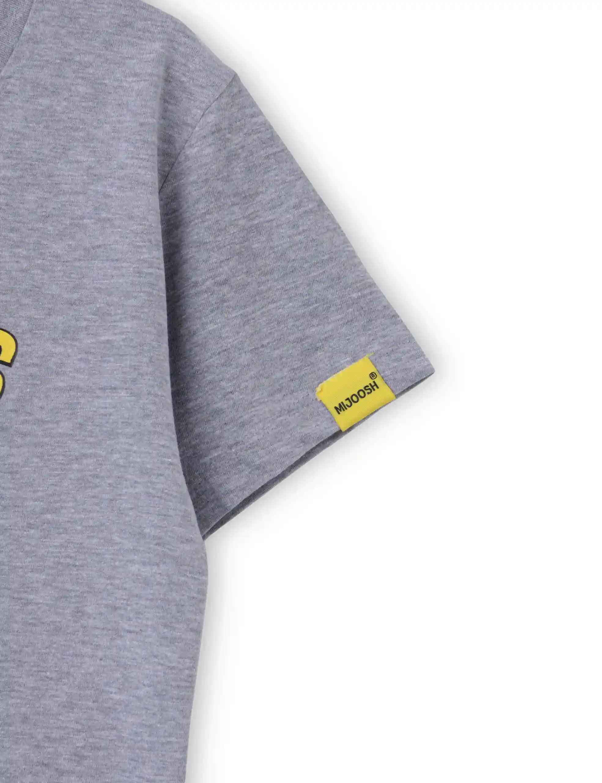 Boys T shirt Cotton Grey Heather Melange Dinosaurs - Image 5