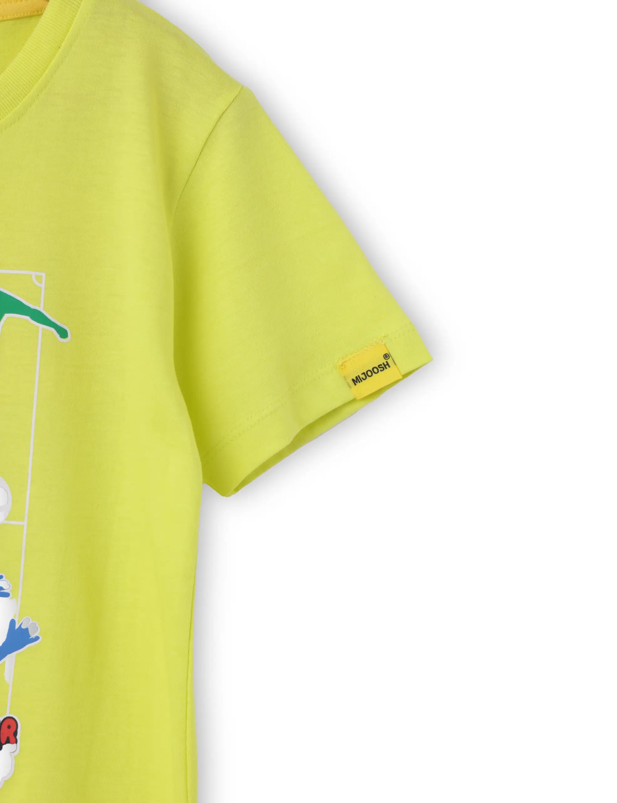 Boys T shirt Cotton Sulphur Spring Lime Soccer Camp - Image 4