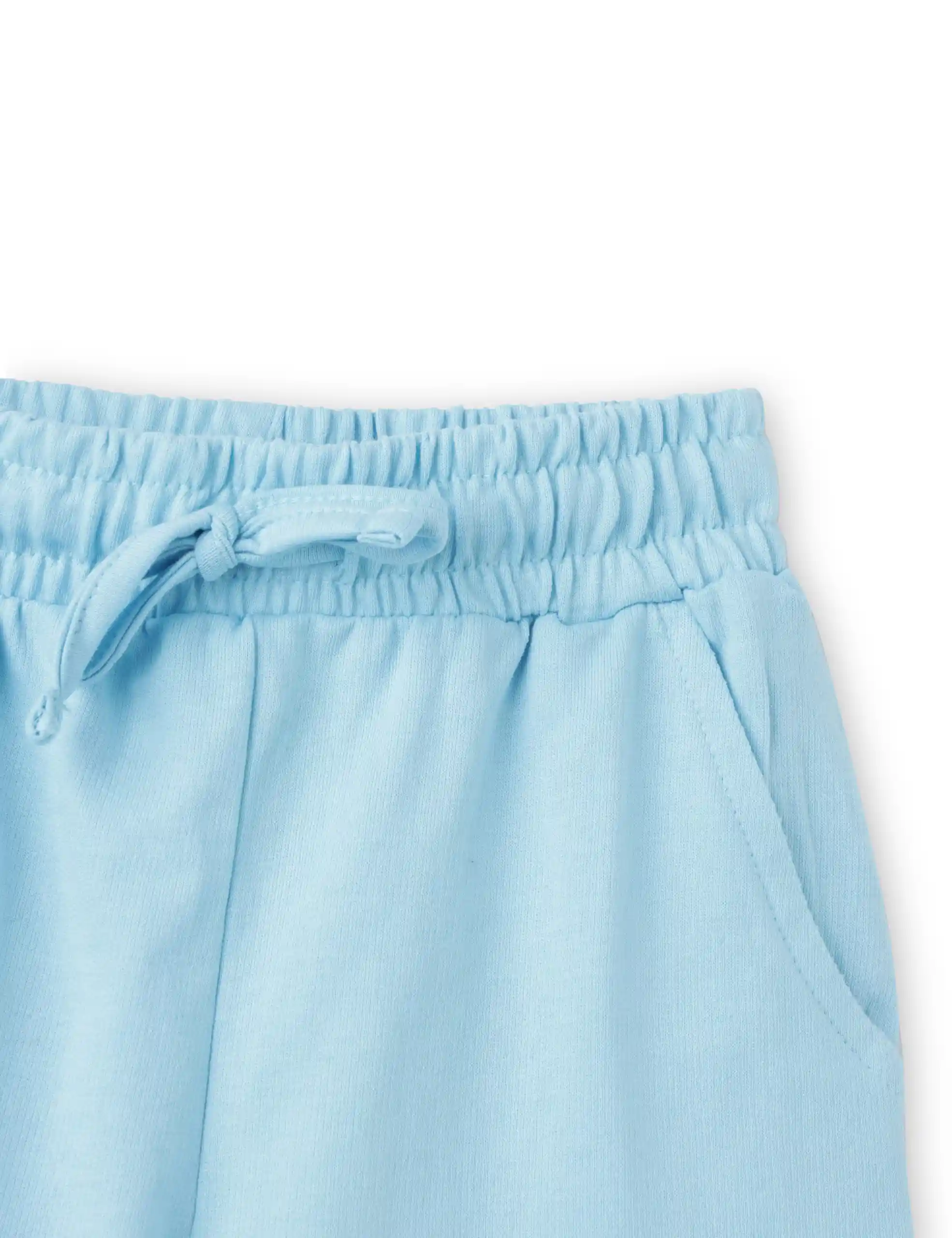 Girls Shorts Cotton French Terry Atomizer Blue Baby Shark - Image 4