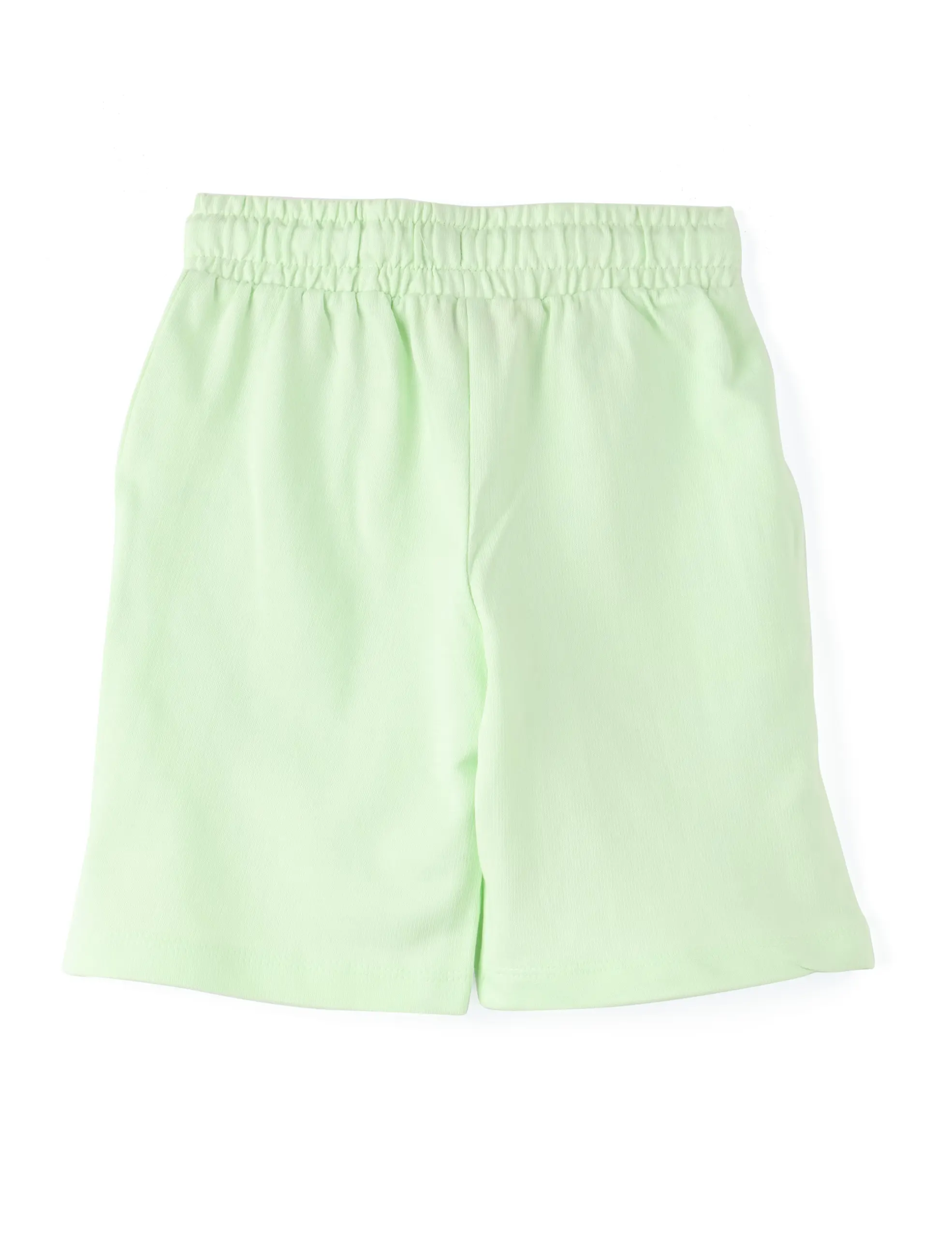 Girls Shorts Cotton French Terry Patina Green “Cute Dog” - Image 5