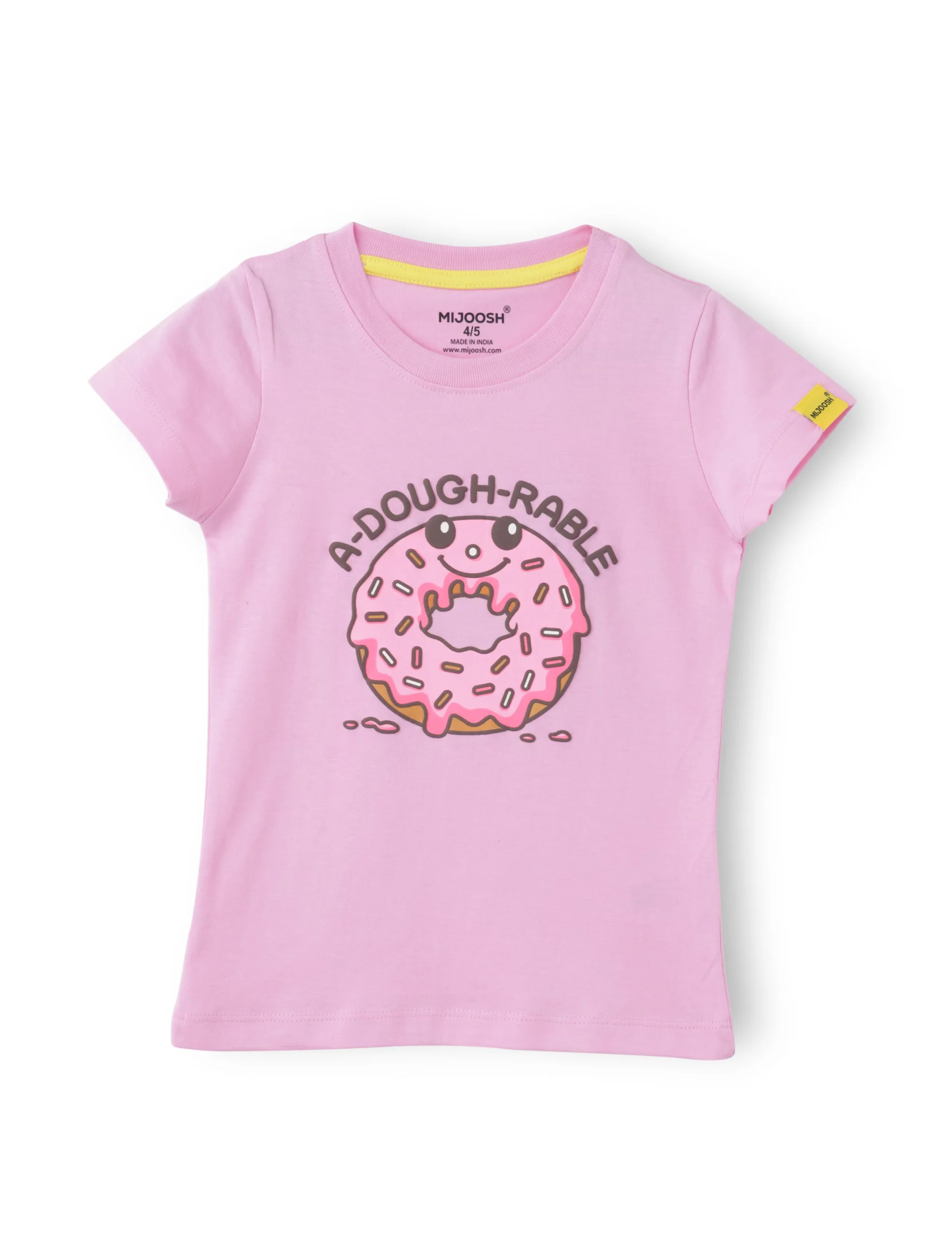 Girls T-Shirt Bonbon Pink / Sparking Grape Violet, Soft Cotton, Ages 2-6 (2pcs pack) - Image 3