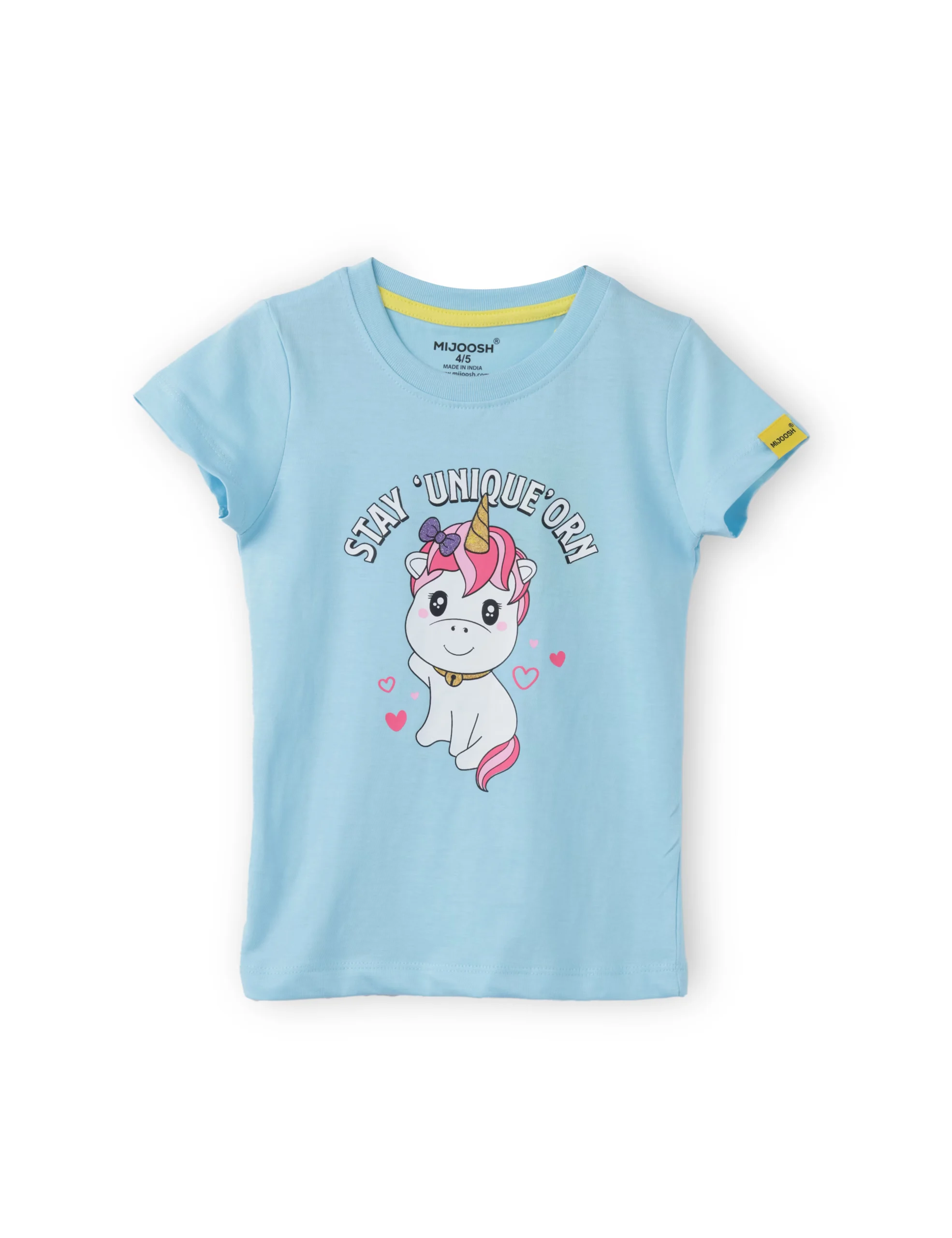 Girls T-Shirt  Atomizer Blue / Sparking Grape Violet, Soft Cotton, Ages 2-6 (2pcs pack) - Image 3