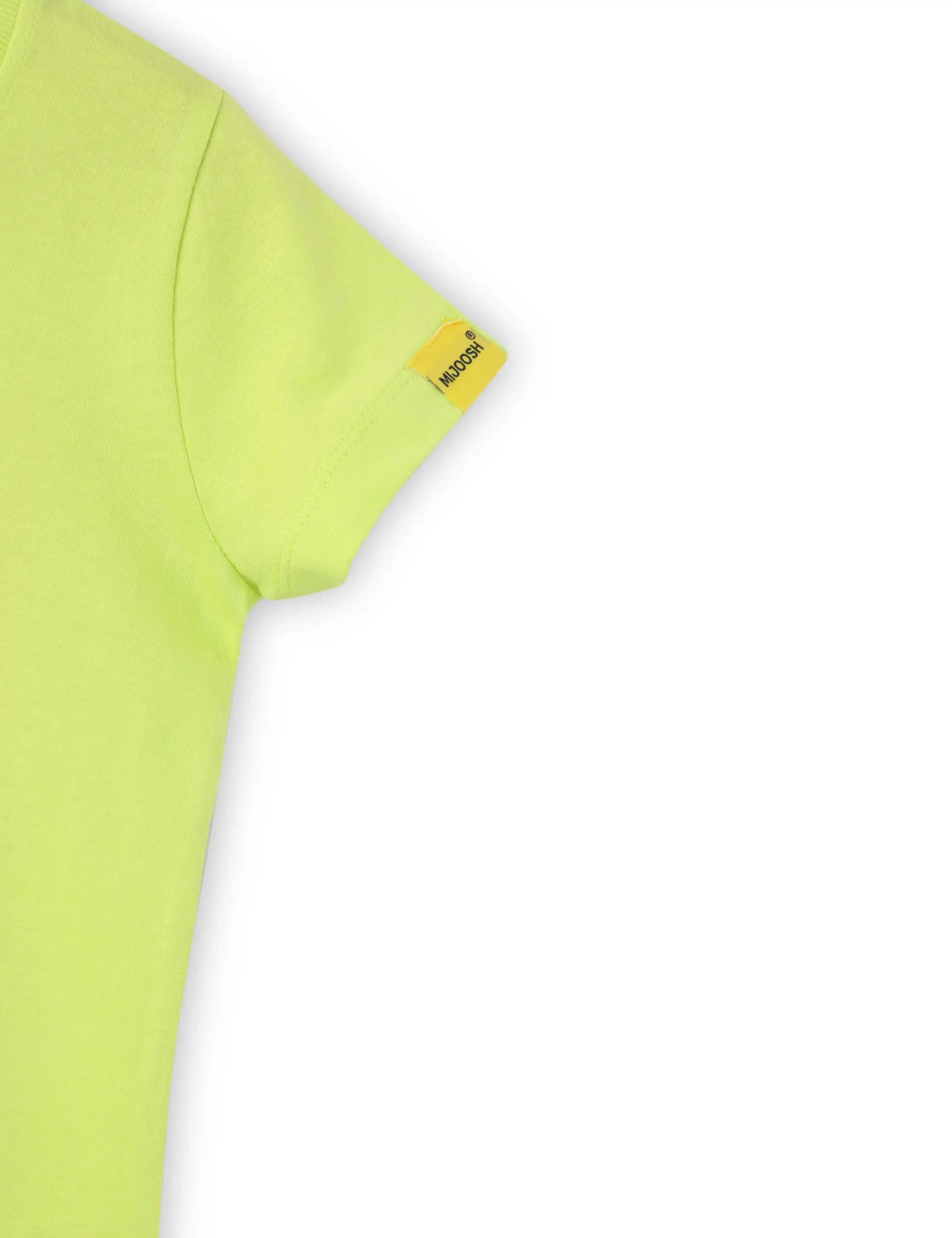 Girls T shirt Cotton Acid Lime Green Donut Print - Image 4