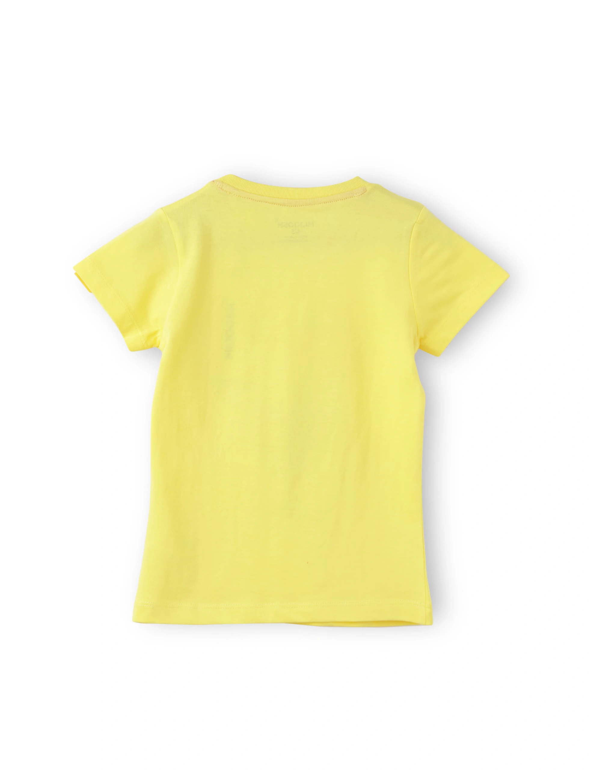 Girls T shirt Cotton Blazing Yellow Happy Baby Elephant - Image 5