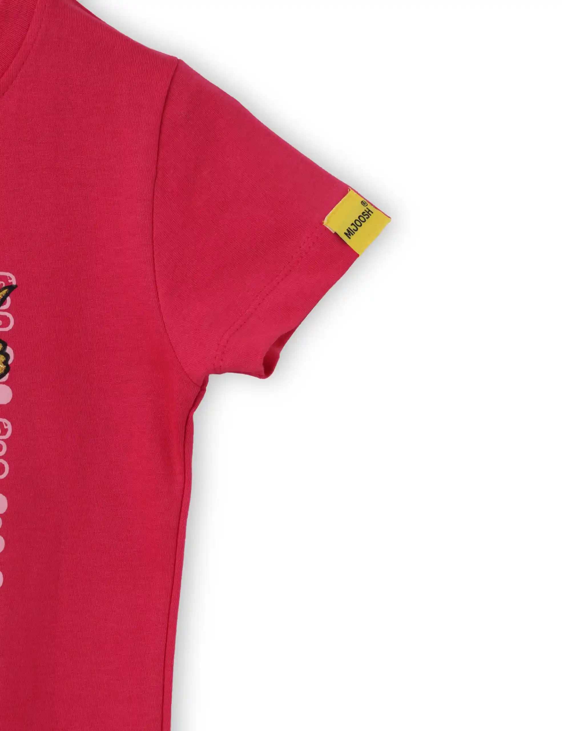 Girls T shirt Cotton Bright Rose Pink Love Tweety - Image 4
