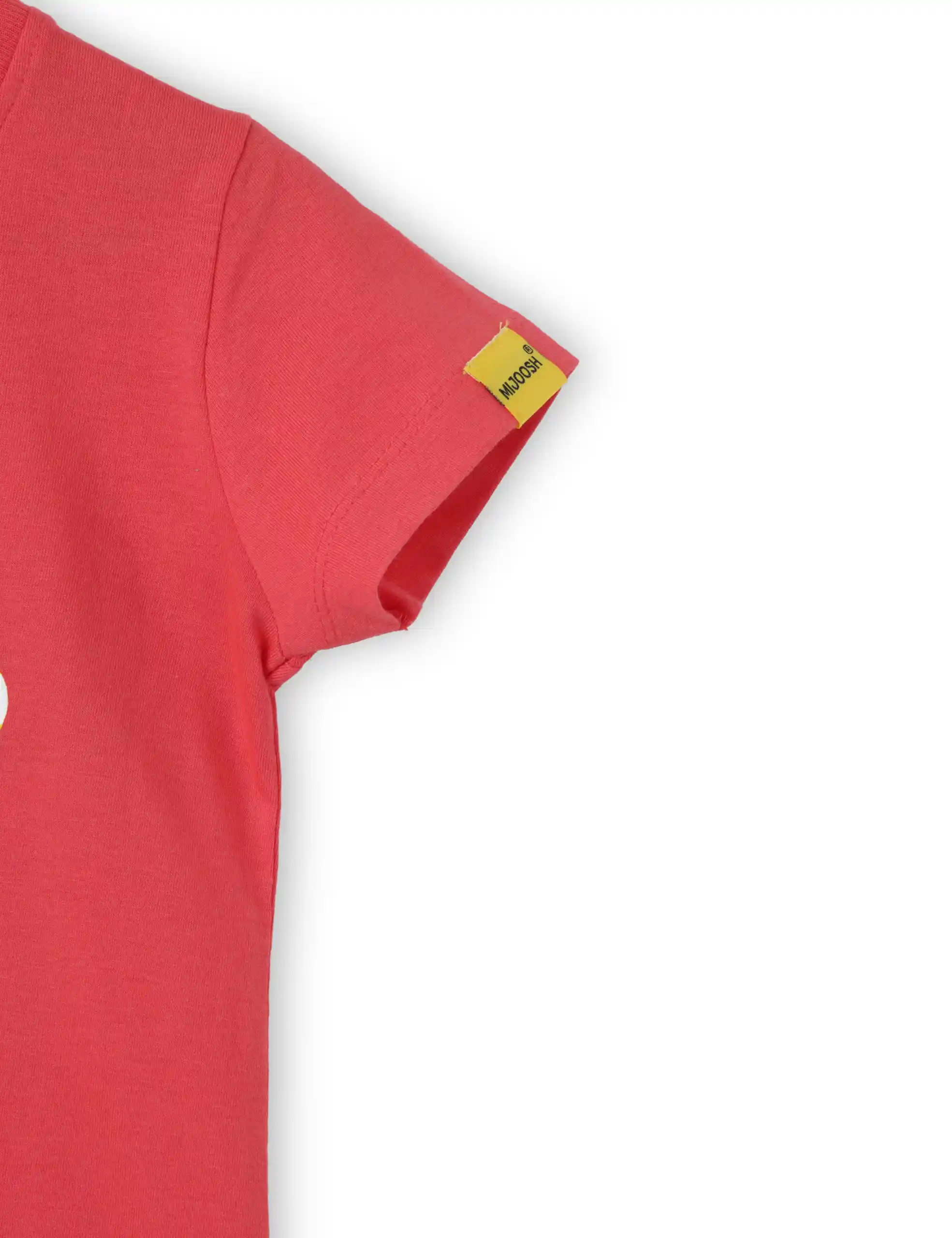 Girls T shirt Cotton Hibiscus Red Giraffe - Image 4