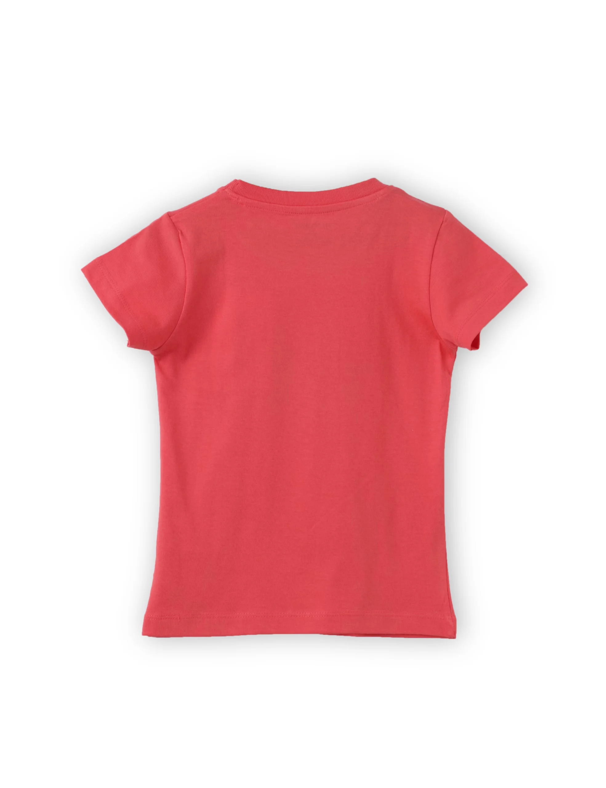 Girls T shirt Cotton Hibiscus Red Giraffe - Image 5