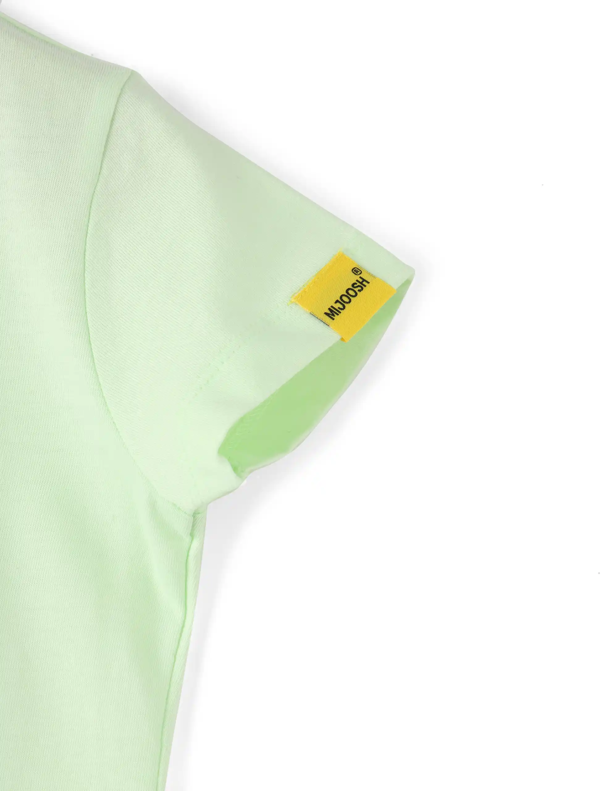 Girls T shirt Cotton Patina Green Giraffe - Image 4
