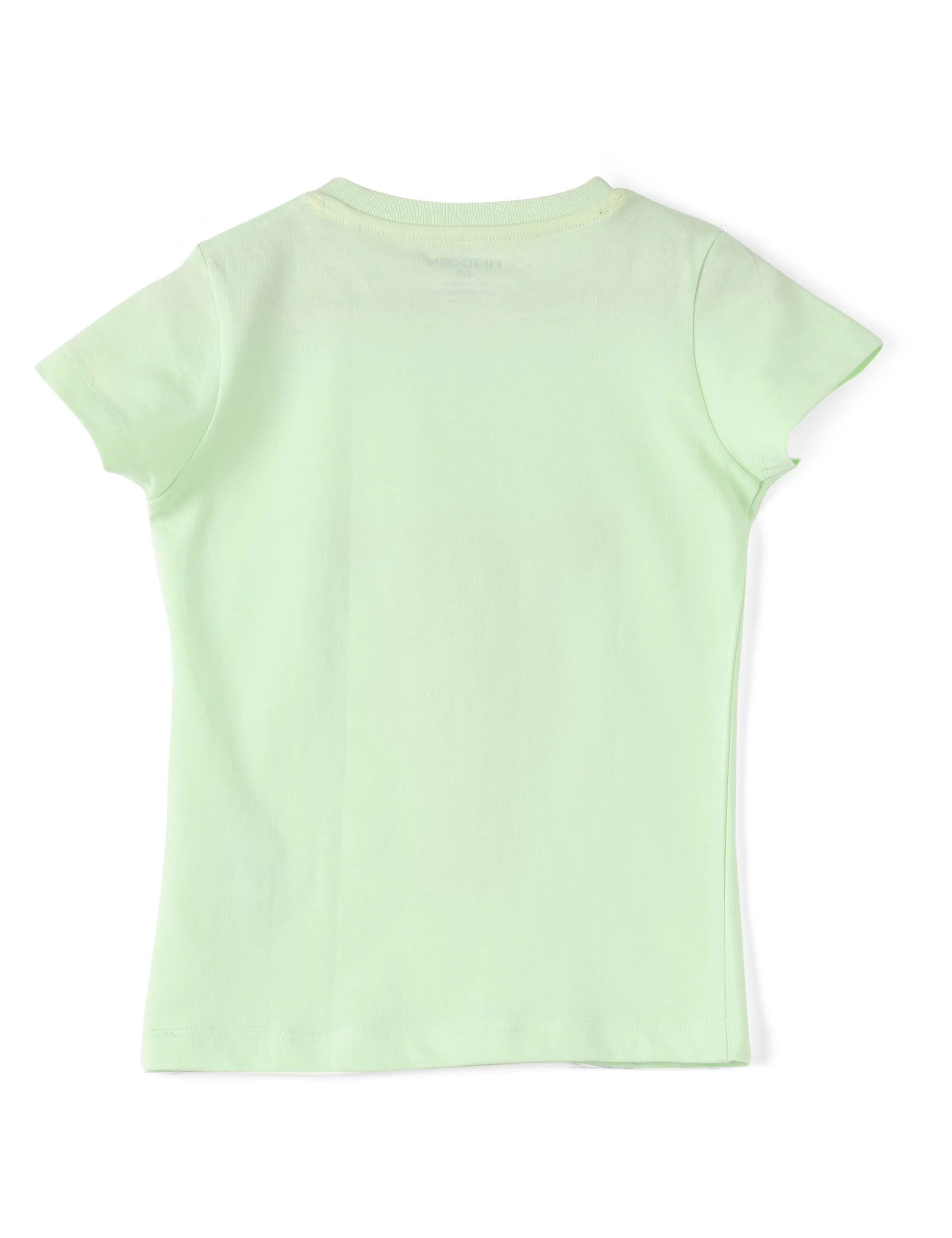 Girls T shirt Cotton Patina Green Giraffe - Image 5