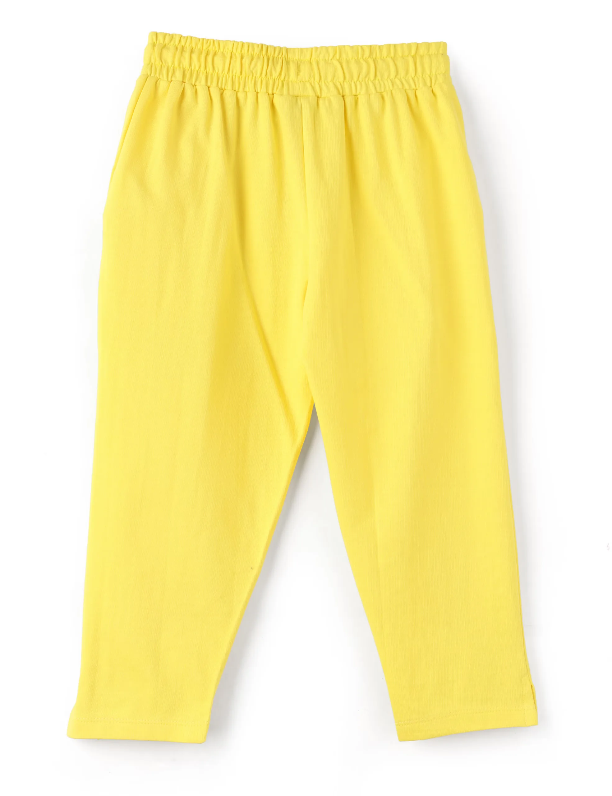 Girls Capri Pants Cotton French Terry Blazing Yellow Girl vs Wild - Image 5
