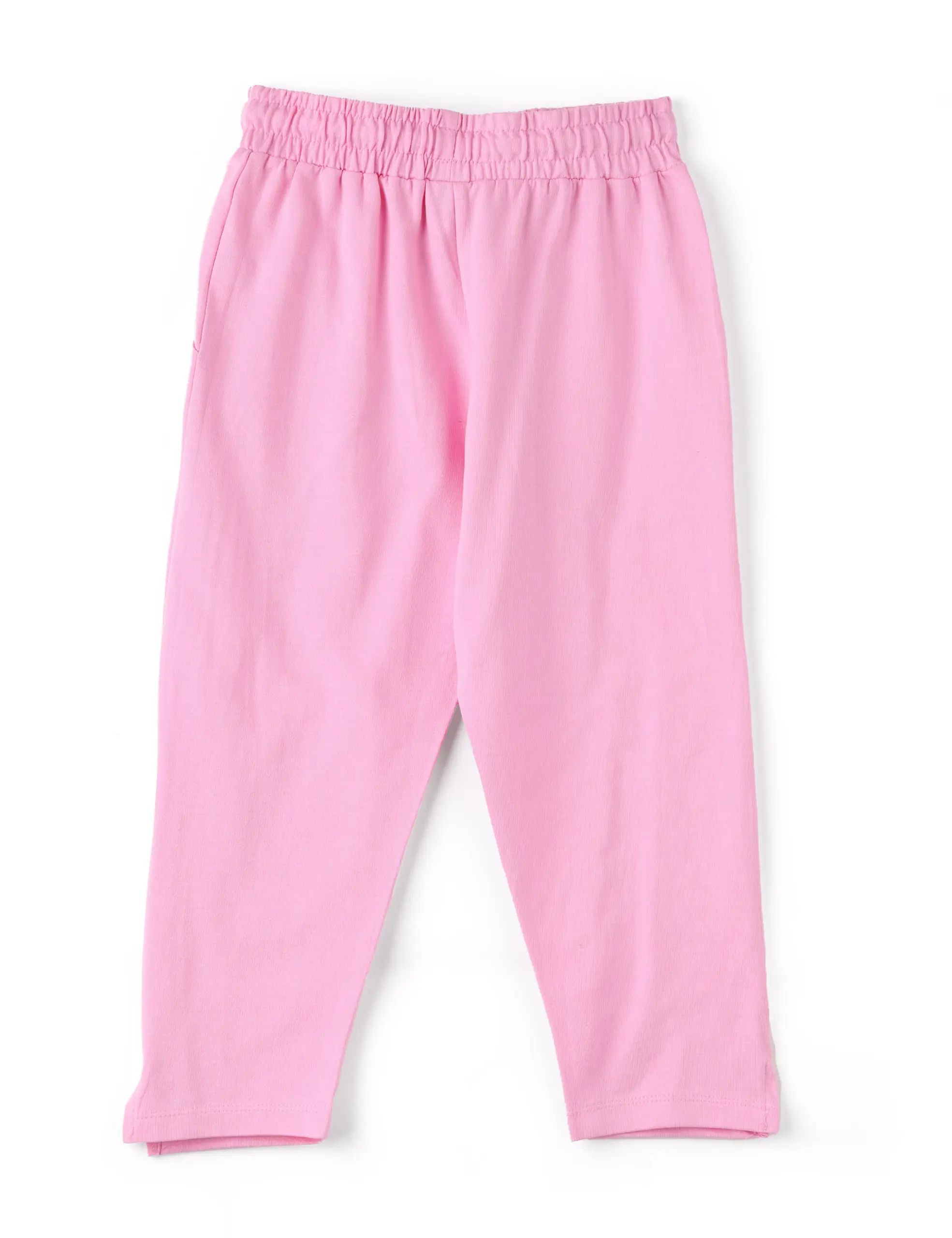 Girls Capri Pants Cotton French Terry Bon Bon Pink New York - Image 5