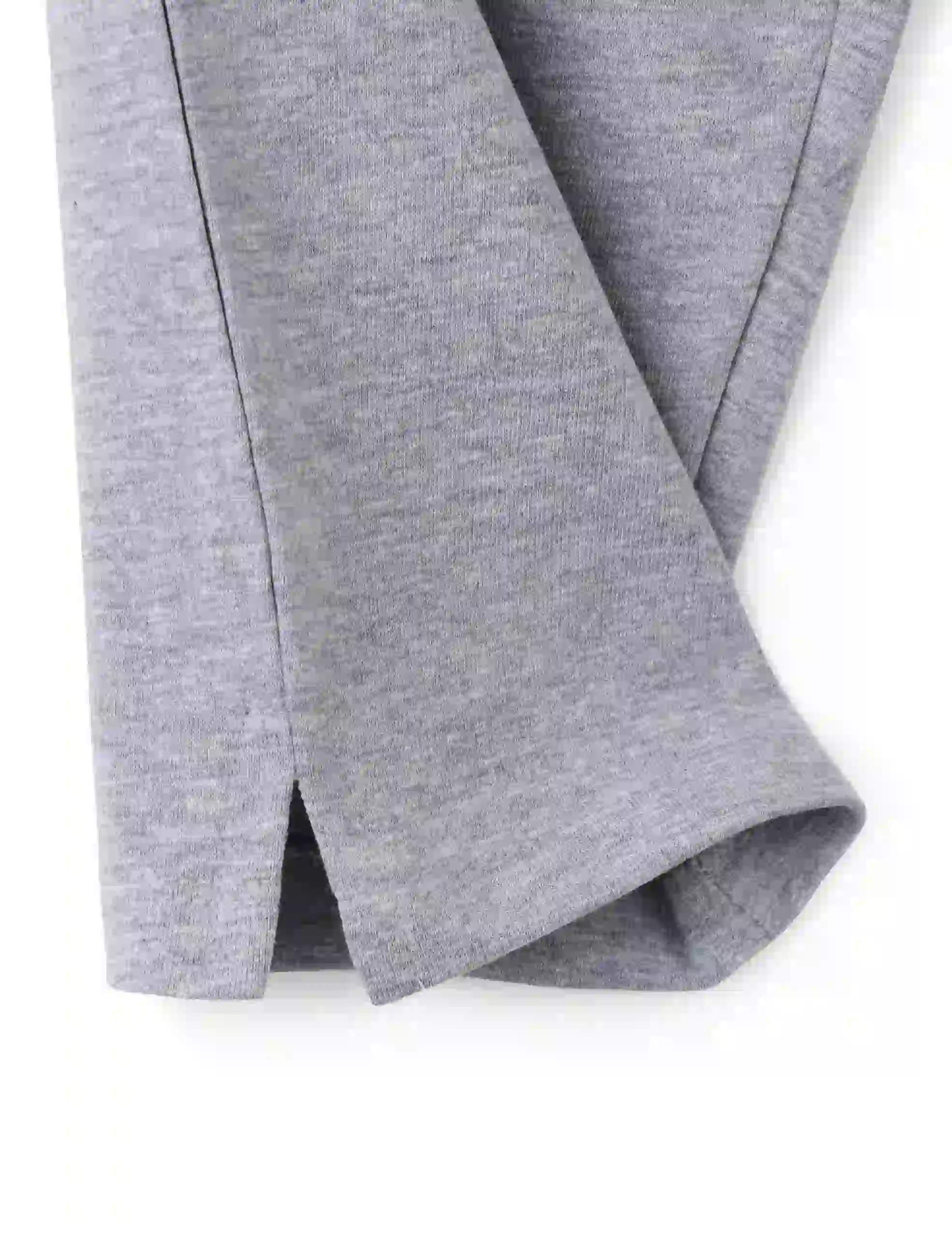 Girls Capri Pants Cotton French Terry Grey Heather Melange New York - Image 4