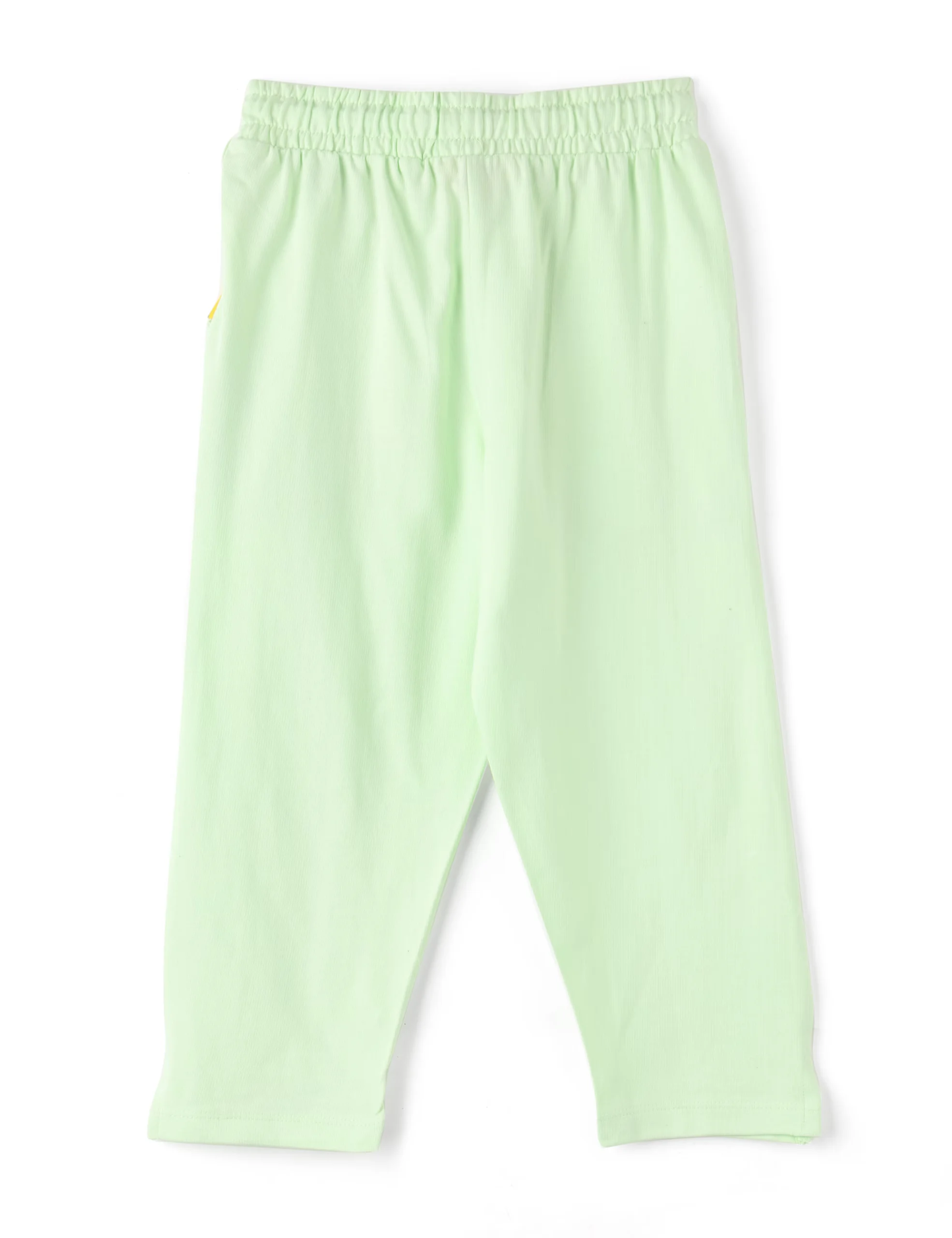 Girls Capri Pants Cotton French Terry Patina Green Queen’s Land - Image 5