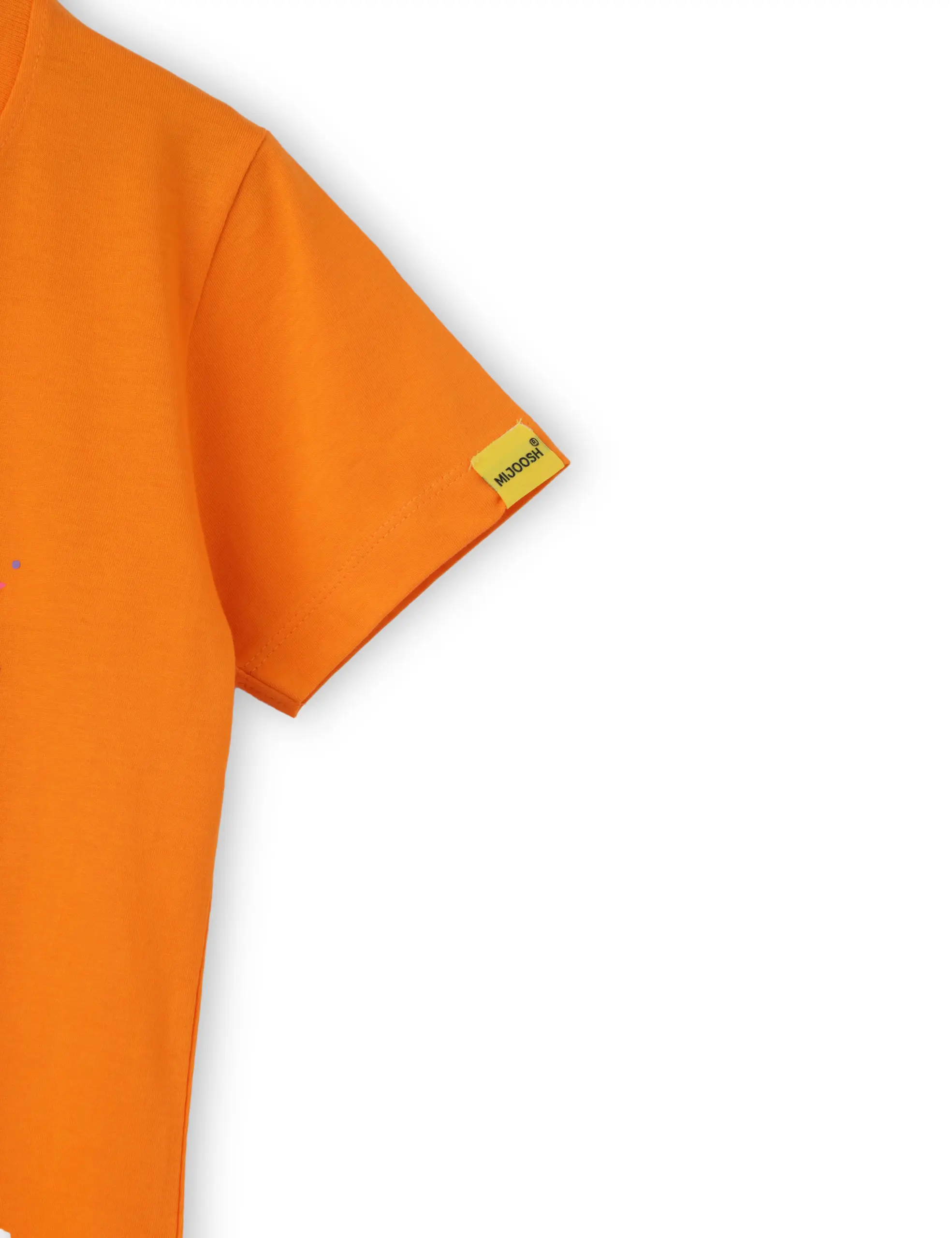 Girls T shirt Cotton Vibrant Orange Beauty Queen - Image 4